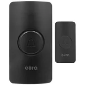 Dzwonki i gongi - Dzwonek bezprzewodowy "eura" WDP-44A3 "funky" czarny możliwość rozbudowy 3 V 38 melodii zasięg do 100 m - miniaturka - grafika 1