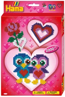 Hama 3438 - Zestaw Love - Koraliki Hama Midi - Prace ręczne dla dzieci - miniaturka - grafika 1
