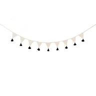 Wyposażenie pokoiku dziecięcego - Girlanda, proporczyk, Kremowy węgielek, 245x18 cm - miniaturka - grafika 1