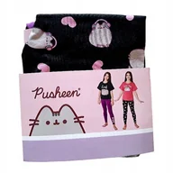 Legginsy - Pusheen Legginsy Dziewczęce 2 Pary Fioletowe/Czarne Rozmiar 158/164 - miniaturka - grafika 1
