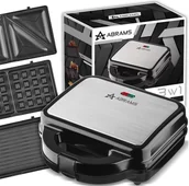 Gofrownice - OPIEKACZ GOFROWNICA GRILL 3W1 OPIEKACZ TOSTER DO KANAPEK 1000W MOCNY - miniaturka - grafika 1