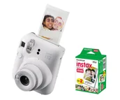 Aparaty natychmiastowe - Fujifilm Instax Mini 12 biały + wkłady (20 zdjęć) - miniaturka - grafika 1