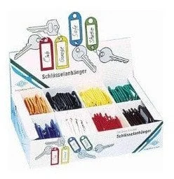 WEDO Schlüsselanhänger mit S-Haken f.sort 100er Packung - Szafki na klucze - miniaturka - grafika 1