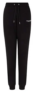 Armani Exchange Damskie spodnie dresowe, czarny, XL - Spodnie damskie - miniaturka - grafika 1