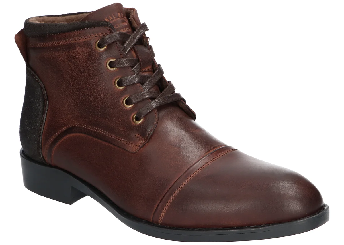 AMERICAN CLUB CY202 MODNE STYLOWE OCIEPLANE TRZEWIKI BUTY ZIMOWE SKÓRZANE MĘSKIE CO 45