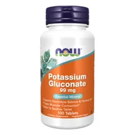 Witaminy i minerały - Now Foods NOW Potassium Gluconate 99mg 100tabs - miniaturka - grafika 1