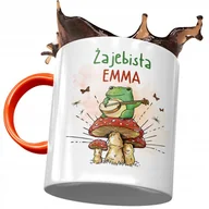 Kubki - Kubek Pomarańczowy Dla Emmy Żony Przyjaciółki z Nadrukiem ze Zdjęciem + Opakowanie na prezent (wzór 03) - miniaturka - grafika 1