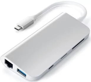 Hub USB SATECHI Multimedia ST-TCMM8PAS, 4 porty - Huby USB - miniaturka - grafika 1