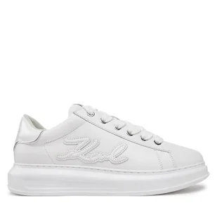 Sneakersy KARL LAGERFELD Kapri KL52511K Biały - Sneakersy męskie - miniaturka - grafika 1