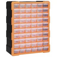 Skrzynki i torby narzędziowe - vidaXL vidaXL Organizer z 60 szufladkami 38x16x47,5 cm 147587 147587 - miniaturka - grafika 1