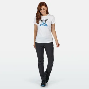 Damskie spodnie turystyczne Regatta Highton szare Rozmiar: 36R - Odzież trekkingowa damska - miniaturka - grafika 2