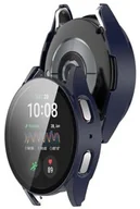 Akcesoria do smartwatchy - Bizon Etui ze szkłem do zegarka Case+Glass Watch do Galaxy Watch 7 40 mm, niebieskie - miniaturka - grafika 1