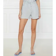 Spodenki damskie - Tommy Jeans Szorty Regular Fit z dodatkiem lnu - miniaturka - grafika 1