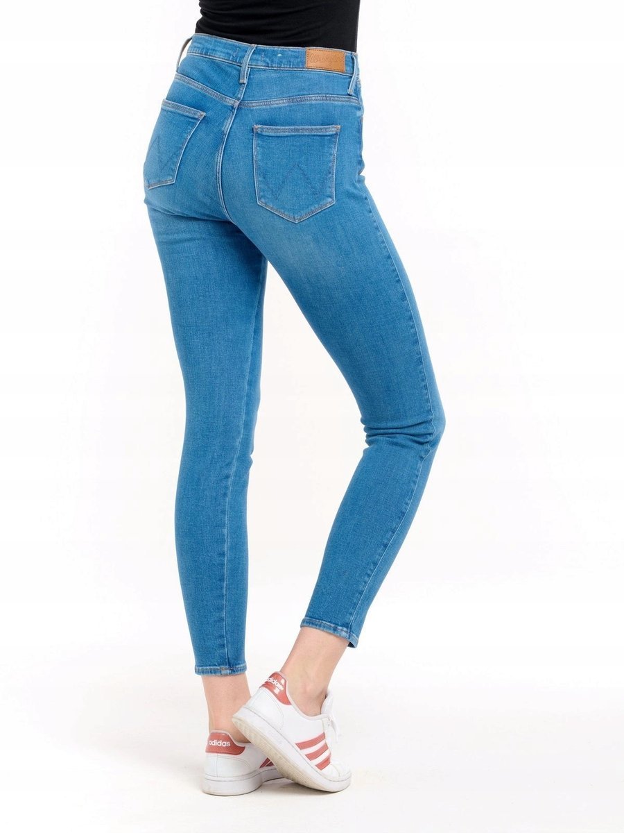 WRANGLER SKINNY HIGH POOL BLUE W27HJN68M 25/32
