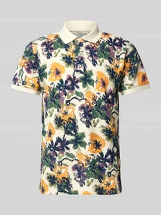 Koszulka polo o kroju regular fit z prążkowanymi wykończeniami model ‘EDI’ - Koszulki męskie - miniaturka - grafika 1