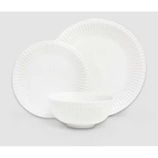6-częściowy zestaw białych talerzy z porcelany Bonami Essentials Purita - Serwisy obiadowe - miniaturka - grafika 1