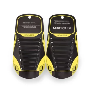 Elastyczne sznurowadła dziecko Czarny - Akcesoria obuwnicze - miniaturka - grafika 1