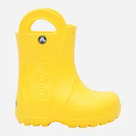 Buty dla dziewczynek - Kalosze dziecięce dla dziewczynki Crocs Handle Rain Boot Kids 12803-730 32-33 Żółte (887350027853) - miniaturka - grafika 1