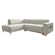 Narożniki - Beżowy rozkładany/ze schowkiem narożnik (lewostronny/w kształcie litery L) Classy Sophie – Miuform - miniaturka - grafika 1