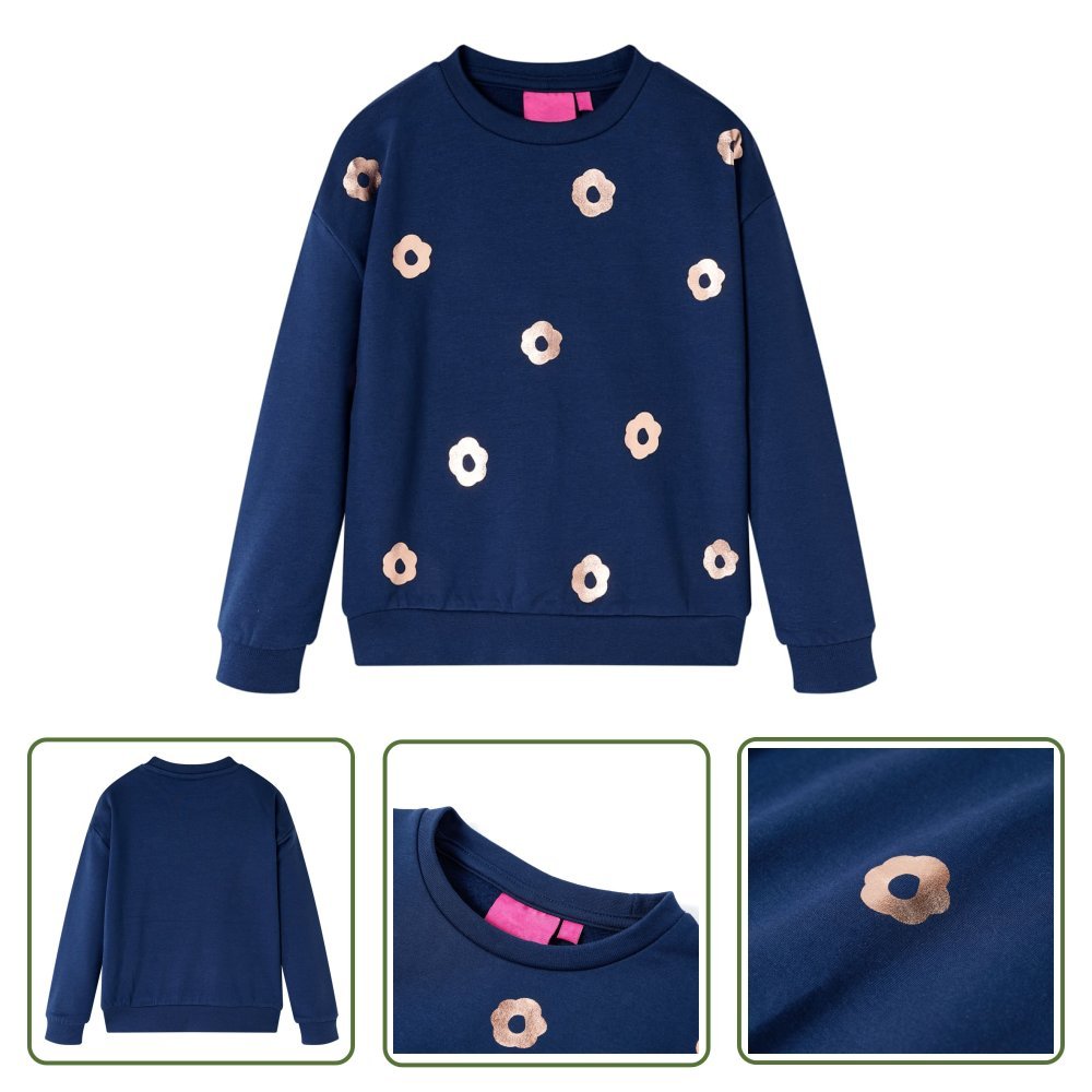 Bluza dziecięca - granatowa - 128 - Bluza Dziecięca