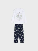 Piżamy dla dziewczynek - Sinsay - Piżama dwuczęściowa z ozdobnymi falbanami - kremowy - miniaturka - grafika 1