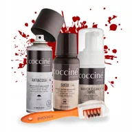 Środki do obuwia i ubrań - Czerwony Renowator Zamszu z Pianką Szczotką Impregnatem Coccine Zestaw 4w1 - miniaturka - grafika 1