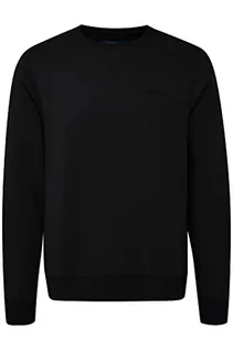 Bluzy męskie - Blend BHBHDownton Crew Neck bluza z okrągłym dekoltem, bluza męska z okrągłym dekoltem, Black (194007), XL - grafika 1