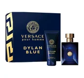 Zestawy perfum męskich - Versace pour Homme Blue Dylana zestaw na prezent dla mężczyzn Eau de Toilette 100 ML + żel pod prysznic 100 ML - miniaturka - grafika 1