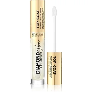 EVELINE DIAMOND GLOW LIP LUMINIZER WODOODPORNY TOPCOAT Z KWASEM HIALURONOWYM 12 4,5ML - Bazy pod makijaż - miniaturka - grafika 1