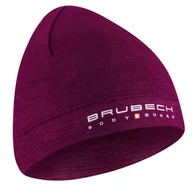 Czapki damskie - Czapka wełniana dwuwarstwowa unisex Brubeck Wool Hat HM10180 śliwkowy - miniaturka - grafika 1