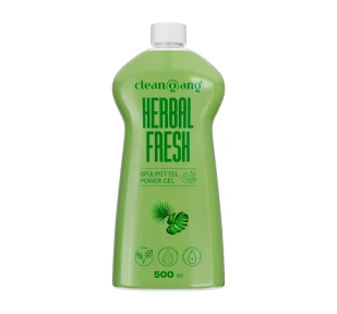 CleanGang Herbal Fresh bazyliowo-miętowy płyn do mycia naczyń 500ml - Płyny do naczyń - miniaturka - grafika 1