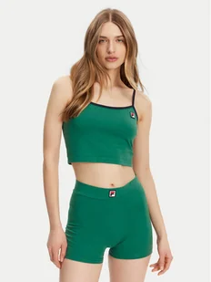 Fila Top Lissey FAW1028 Zielony Cropped Fit - Koszulki i topy damskie - miniaturka - grafika 1