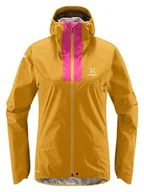 Kurtki i kamizelki sportowe damskie - Haglöfs Kurtka funkcyjna "L.I.M GTX" w kolorze musztardowo-różowym - miniaturka - grafika 1