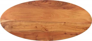 vidaXL Blat do stołu, 120x50x3,8 cm, owalny, lite drewno akacjowe - Stoły - miniaturka - grafika 1