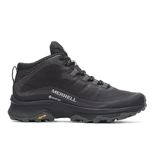 Buty trekkingowe damskie - Merrell Moab Speed Mid GTX, Buty trekkingowe damskie, Czarny Asphalt, 38.5 EU - grafika 1