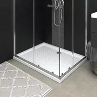 Brodziki prysznicowe - vidaXL Lumarko Brodzik prysznicowy z wypustkami, biały, 80x100x4 cm, ABS 148897 - miniaturka - grafika 1