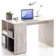 Biurka - FMD Mobel FMD Biurko z bocznymi półkami, 117 x 73 x 75 cm, piaskowy dąb 366-001E - miniaturka - grafika 1