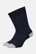 Skarpetki męskie - Skarpety Granatowe w Kropki - miniaturka - grafika 1