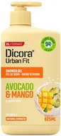 Kosmetyki do kąpieli - DICORA Żel pod prysznic Awokado i Mango 825 ml - miniaturka - grafika 1