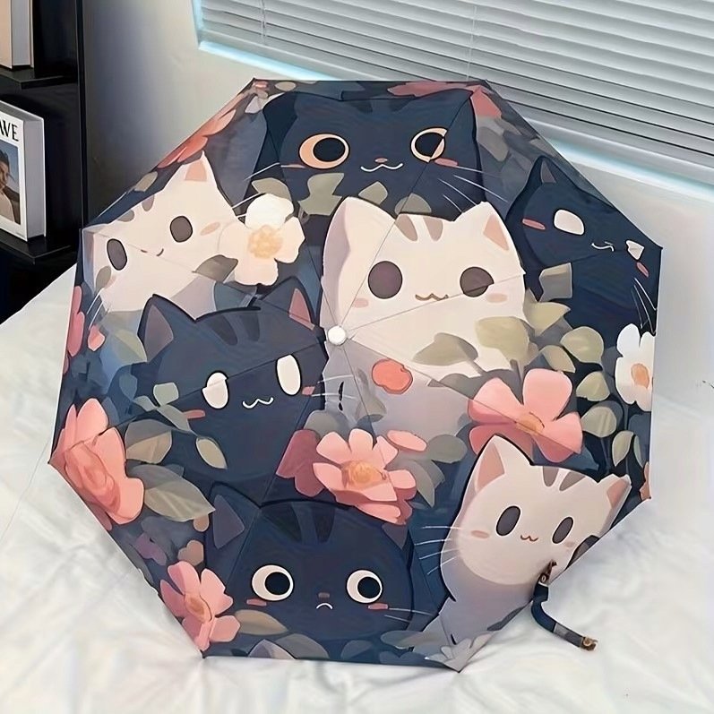 PARASOL AUTOMATYCZNY W KOTY KOTKI UROCZE KAWAII ANIME POP ART PARASOLKA KOT