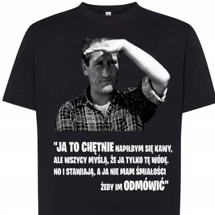 3214 Koszulka Cytaty Film Jan Himilsbach L Czarna - Koszulki męskie - miniaturka - grafika 1
