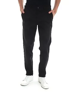 BOSS Spodnie męskie, płaskie, czarne, 3834 - Spodnie męskie - miniaturka - grafika 1
