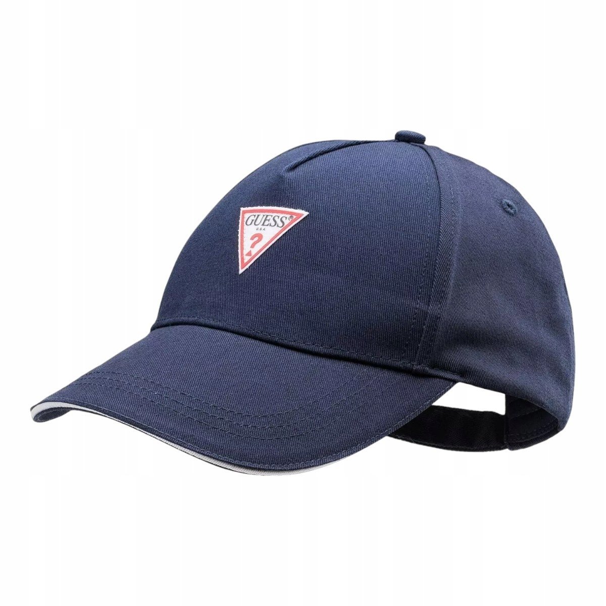 Guess czapka z daszkiem triangle patch baseball granatowa