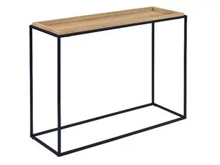 Konsolka Do Salonu Merida C 110X38 Dąb/Czarny - Konsole i sekretarzyki - miniaturka - grafika 1