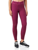 Legginsy - Nike Damskie legginsy Cln Hpwm Nvl Tight szary Dark Beetroot/Metallic Silver XS CU7001 - miniaturka - grafika 1