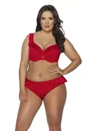 Stroje kąpielowe - Strój kąpielowy góra biustonosz soft SK 181 miękki czerwony  90C - miniaturka - grafika 1