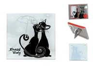 Obrusy i serwetki - Podkładka szklana - Koci świat, Koty pod parasolem (CARMANI) - miniaturka - grafika 1