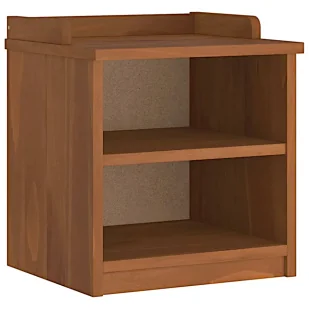 Mała szafka z siedziskiem drewno akacjowe K5-R43 - Ławki do przedpokoju - miniaturka - grafika 1