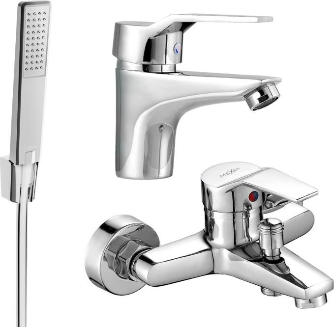 Mexen Caro R72 zestaw wannowy, chrom - 746603R72-00