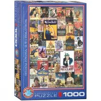 Eurographics Puzzle 1000 elementów. Stare plakaty, I i II wojna światowa - Puzzle - miniaturka - grafika 1